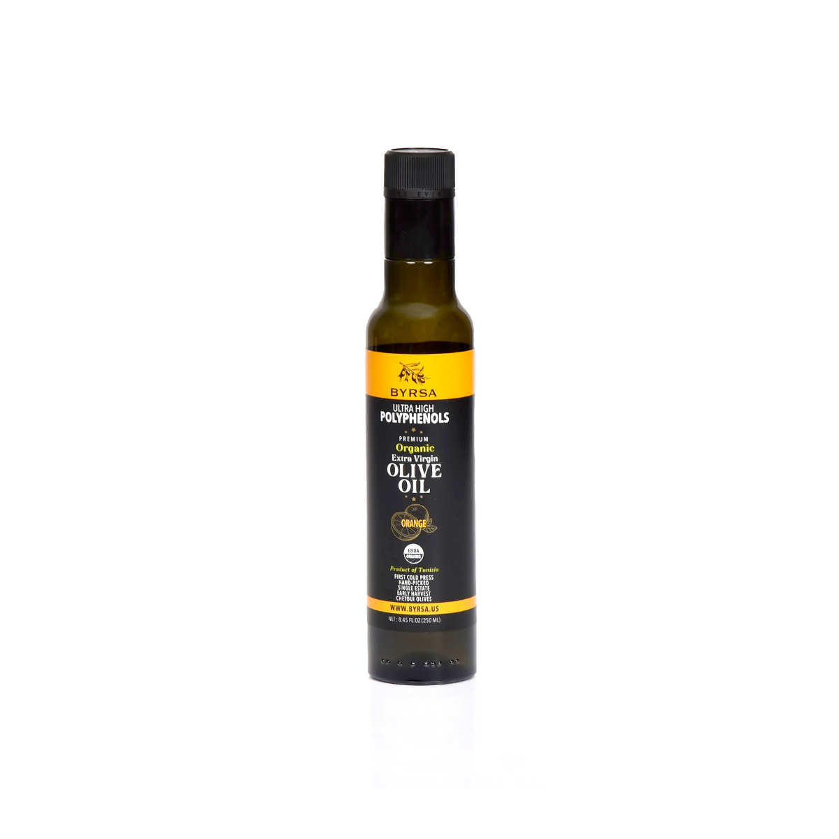 BYRSA organic orange-infused extra virgin olive oil 250 ml
