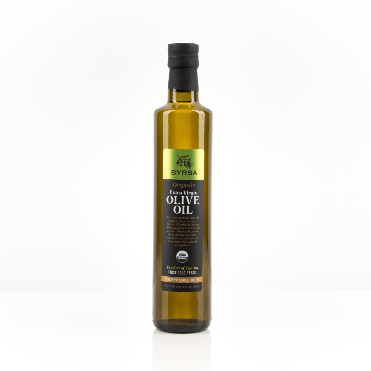 BYRSA High Polyphenol 699mg/Kg Organic Extra Virgin Olive Oil 500ml